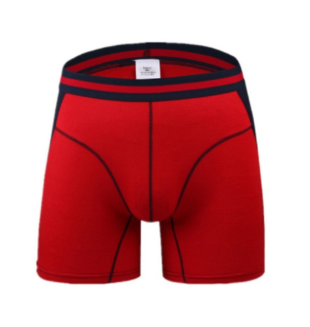 Lange Herren-Boxershorts B2 rot M