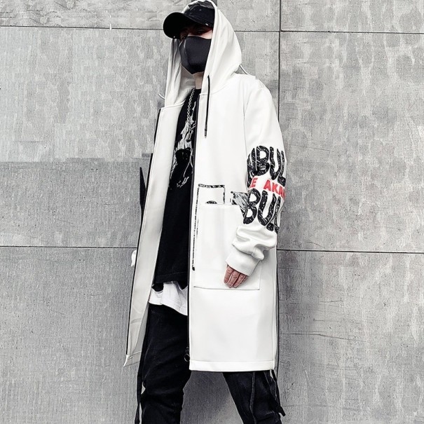 Lange Herrenjacke F1264 weiß XL