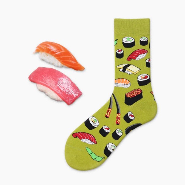 Lange Herrensocken mit Food-Print 1