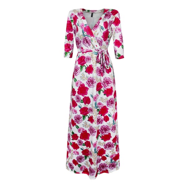 Lange jurk met bloemen Beatrice 3XL 4