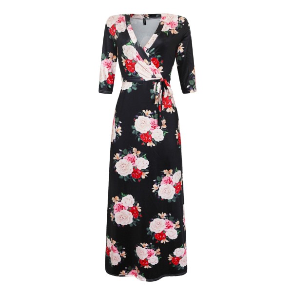 Lange jurk met bloemen Beatrice