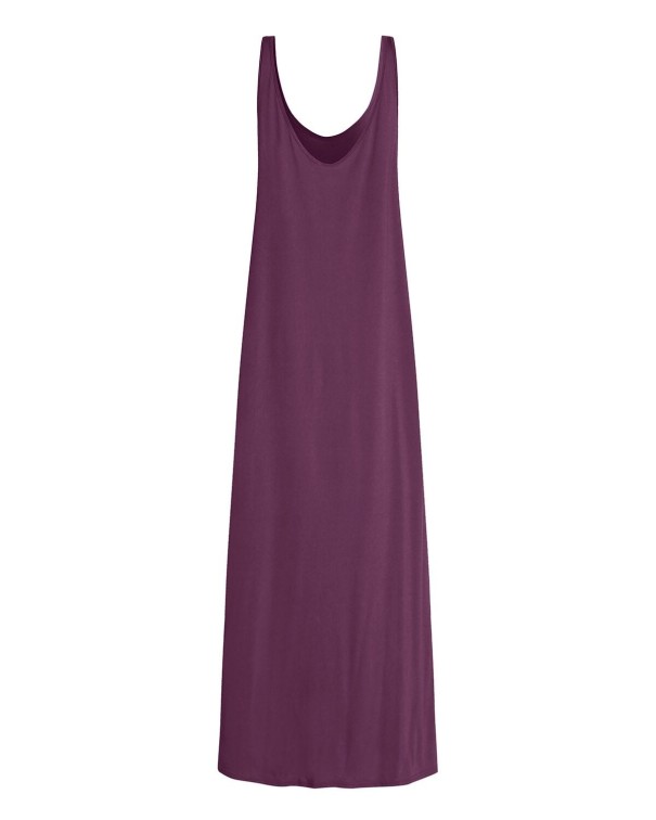 Lange strandjurk paars M
