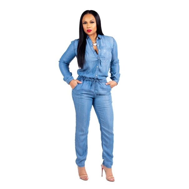 Langer Denim-Overall für Damen G171 M