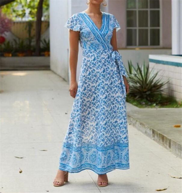 Langes Bindekleid für Damen M 3