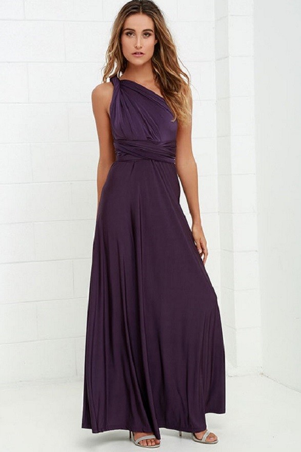 Langes Partykleid mit freiliegendem Rücken L 14