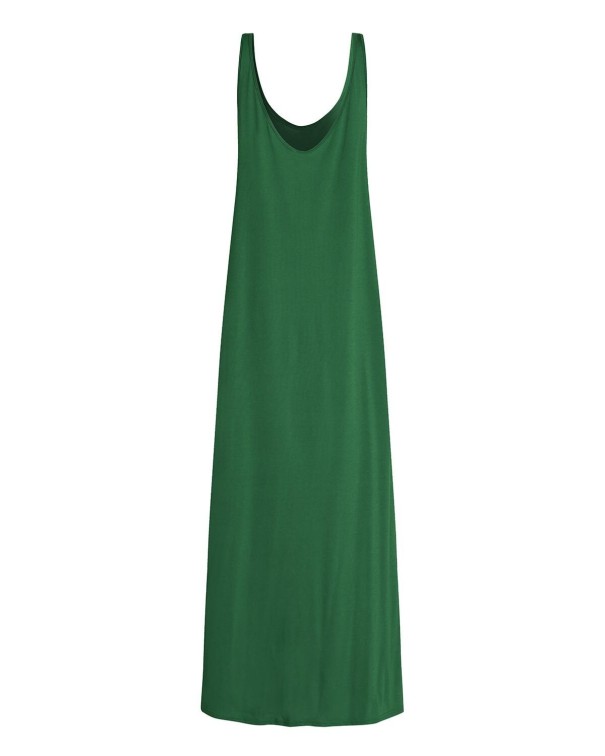 Langes Strandkleid grün M