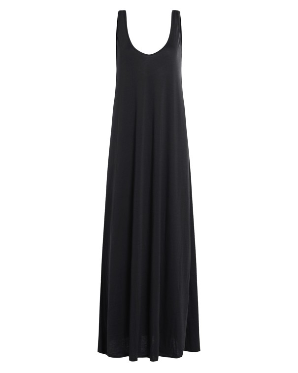 Langes Strandkleid schwarz S