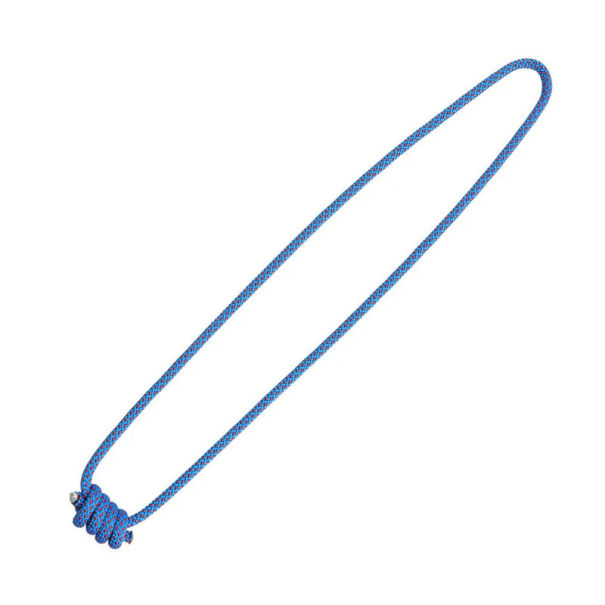 Lano na Prusíkův uzel 6 mm x 120 cm Polyesterové lezecké lano Pomůcka pro horolezectví Turistiku Kempování Bezpečnostní uzel modrá