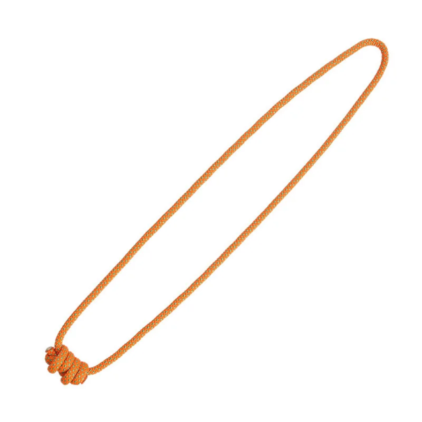 Lano na Prusíkův uzel 6 mm x 120 cm Polyesterové lezecké lano Pomůcka pro horolezectví Turistiku Kempování Bezpečnostní uzel oranžová