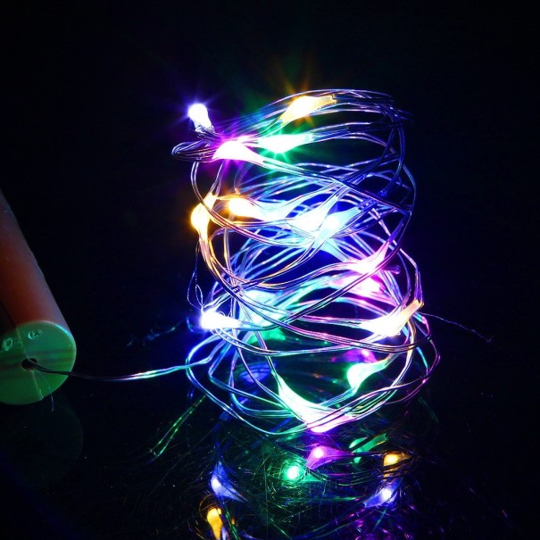 Lanț decorativ cu LED multicolor S