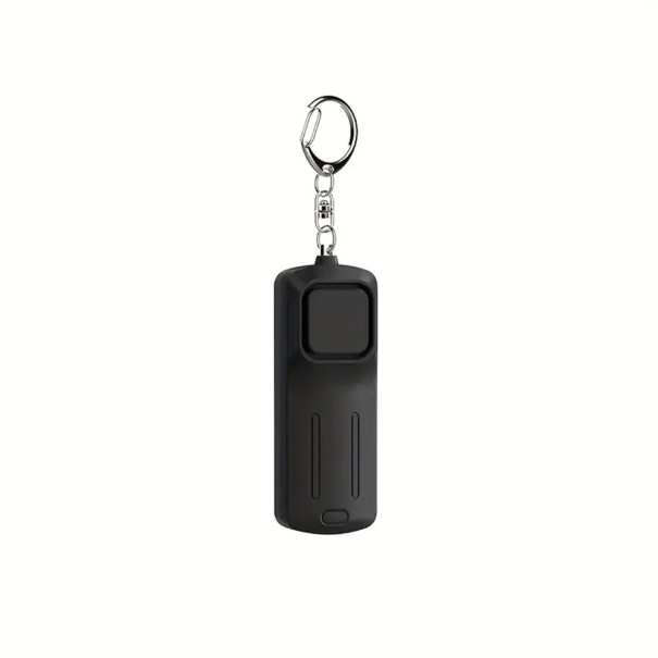 Lanterna cu alarm sonor de 130 dB, încărcabilă prin USB, cu LED, dimensiuni 146 x 60 x 30 mm, pentru siguranța personală a femeilor negru