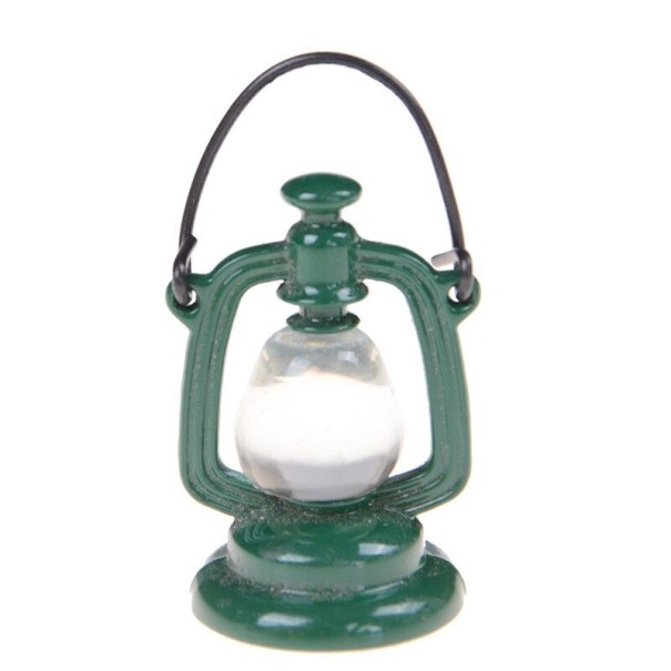 Lanterne pour poupée vert foncé