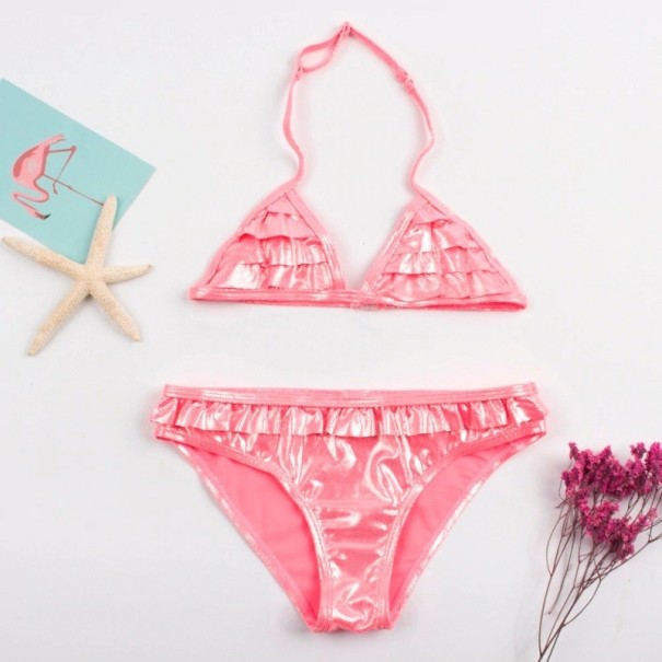Lány bikini rózsaszín 7-8 év
