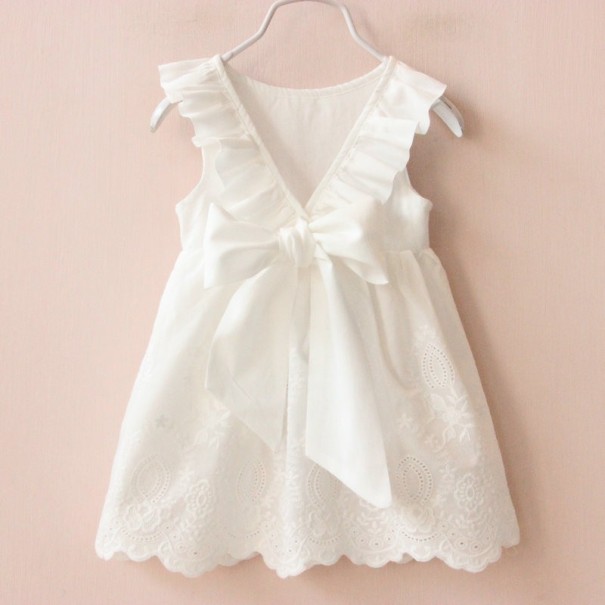 Lány nyári ruha Vékony - fehér 3