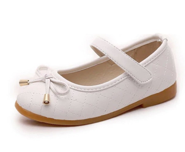 Lányok steppelt balerina cipő fehér 29,5