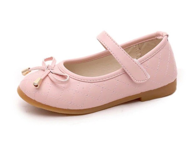 Lányok steppelt balerina cipő rózsaszín 33,5