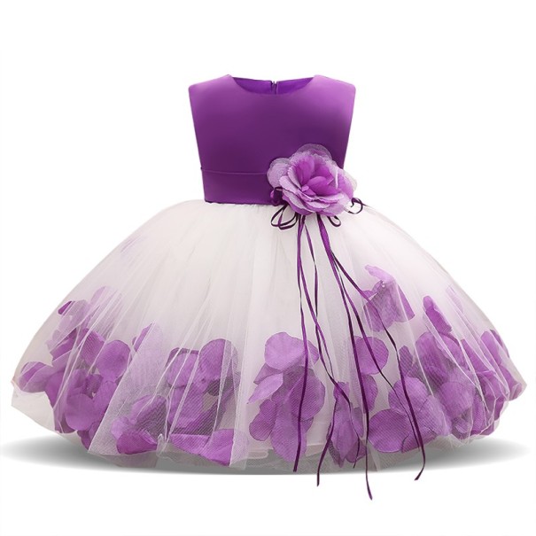 Lányruha rózsákkal J2496 lila 7