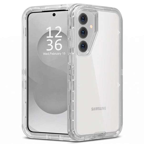 Läpinäkyvä suojakuori Samsung Galaxy S25 Ultra Kestävä PC- ja TPU-puhelinsuojus Isku- ja naarmusuojana Läpinäkyvä