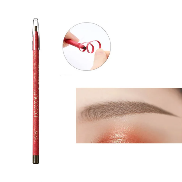 Lápiz de cejas resistente al agua Efecto duradero Maquillaje preciso A prueba de manchas Textura suave Fácil aplicación Aspecto natural marrón claro