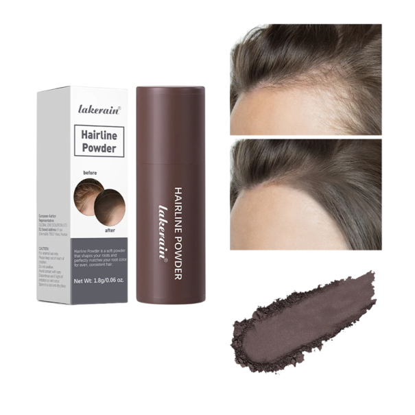 Lápiz de color temporal para cubrir canas 8,4 x 2,6 cm Corrector en polvo para cubrir canas Fácil de aplicar Cobertura instantánea del crecimiento del cabello gris