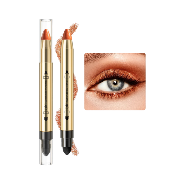 Lápiz de ojos en crema Shimmering Cream Shadow Stick con aplicador Lápiz de ojos ultra pigmentado resistente al agua V249 naranja