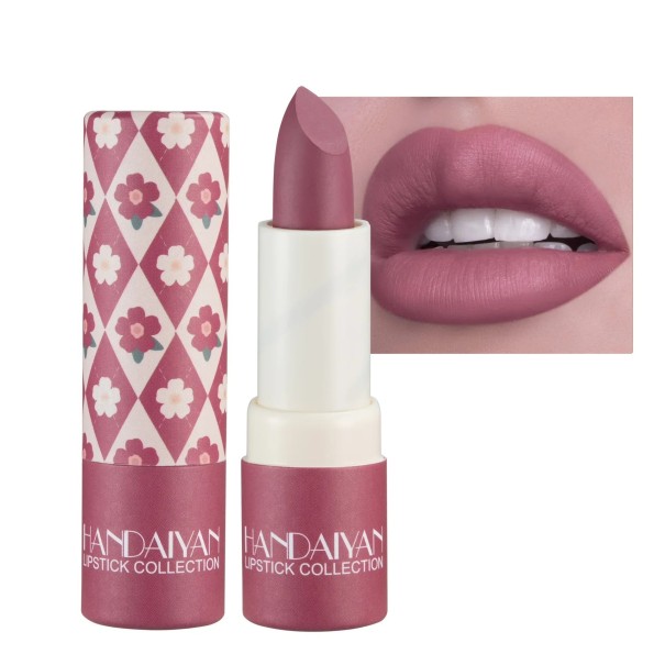 Lápiz labial mate aterciopelado resistente al agua e hidratante Lápiz labial mate resistente al agua de larga duración con brillo labial hidratante Lápiz labial mate resistente al agua Esmalte de labios 6