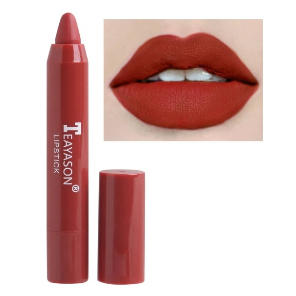 Lápiz labial mate resistente al agua y de efecto duradero Lápiz labial mate de larga duración 9