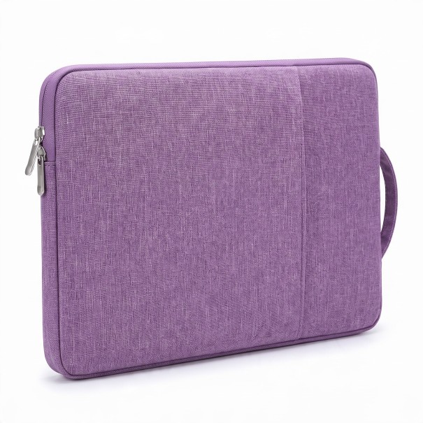Laptop Case for 15.6 to 16 Inches with Side Handle and Pocket 40 x 28 x 3 cm Plush Lining for MacBook Pro 16 purple