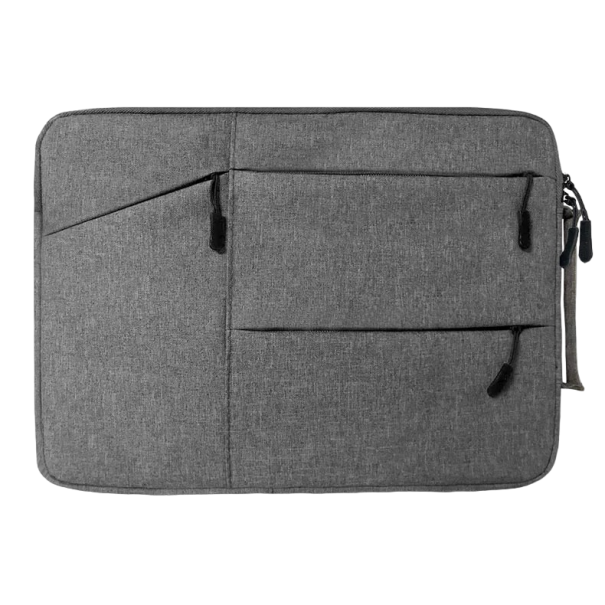 Laptop táska 13,3&quot;-os laptop számára, oldalzsebekkel sötét szürke