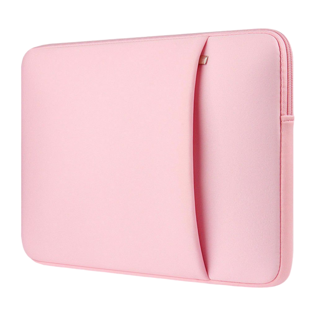 Laptop-taske med sidelomme til MacBook, Lenovo, Asus, Dell, HP, Xiaomi 13,3 tommer, 34 x 24 x 2,5 cm rosa
