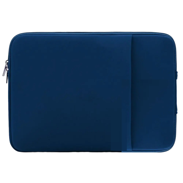 Laptop tok oldalsó zsebbel MacBook Lenovo Asus Dell HP Xiaomi 11 hüvelykes 31 x 22 x 2,5 cm-hez sötétkék