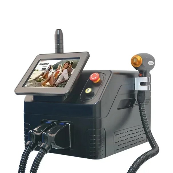 Láser de picosegundos para eliminación de tatuajes y maquillaje permanente Depiladora 2500 W Pantalla LCD de 10&quot; Dispositivo de belleza 2 en 1 1