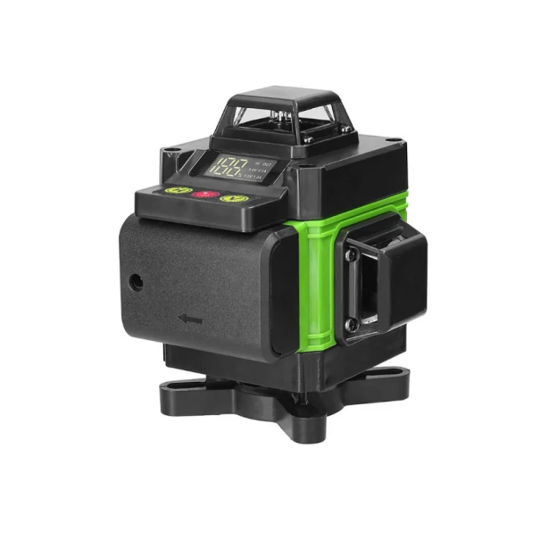 Laserniveau 8 linjer Tyskland LD Grøn stråle Selvnivellerende 360° IP54 6800mAh Li-ion batteri Sæt med holder, fjernbetjening og taske 1