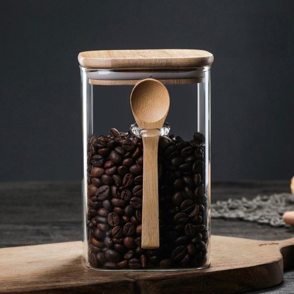Lasipurkki lusikalla 1000 ml