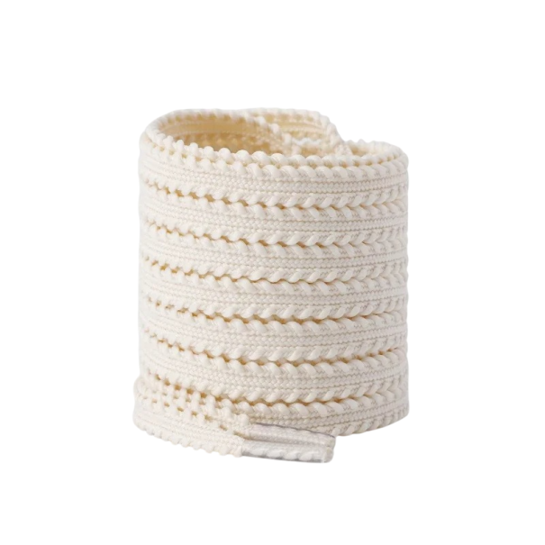 Lässige elastische Schnürsenkel, 120 cm Seil, Polyester-Schnürsenkel, stilvolle runde Schnürsenkel, Freizeitschuhe, bequeme Schnürung beige