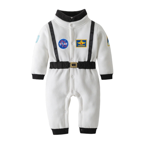 Lasten astronautin puku valkoinen 6-12 kuukautta