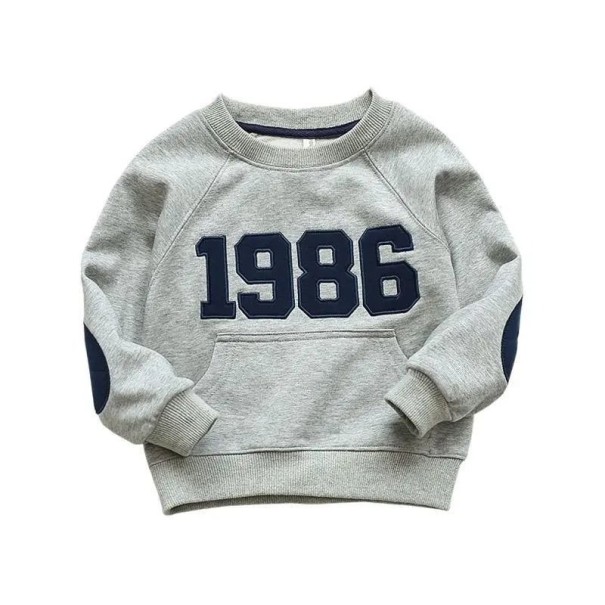 Lasten collegepaita L532 harmaa 3