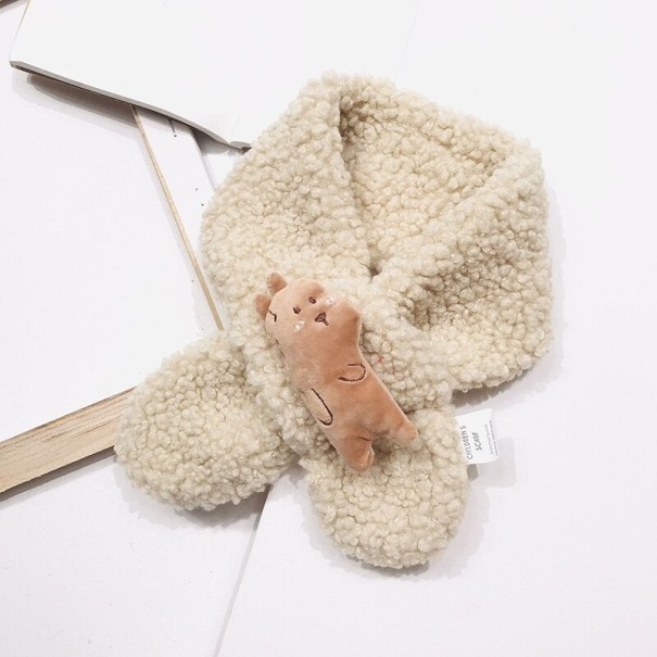 Lasten huivi eläimellä beige