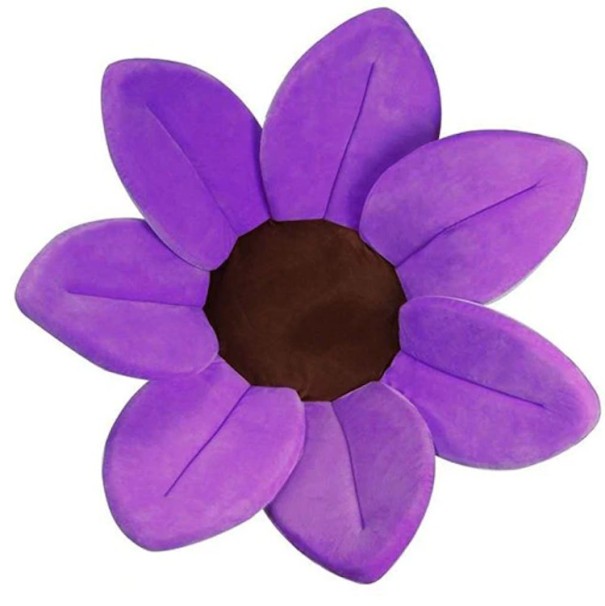 Lasten kylpymatto kukan muotoisena J3134 violetti