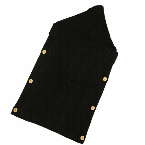 Lasten neulottu jalkapehmuste E450 musta