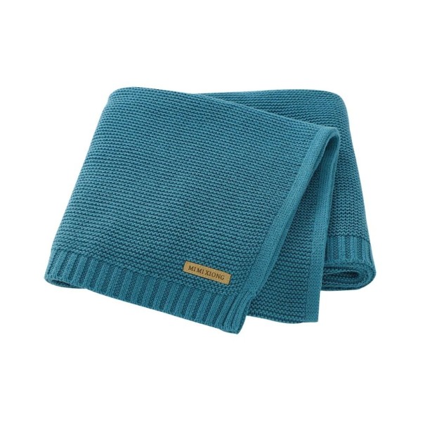 Lasten peitto 80 x 100 cm turkoosi