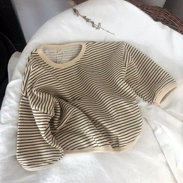 Lasten pitkähihainen T-paita B1496 khaki 3