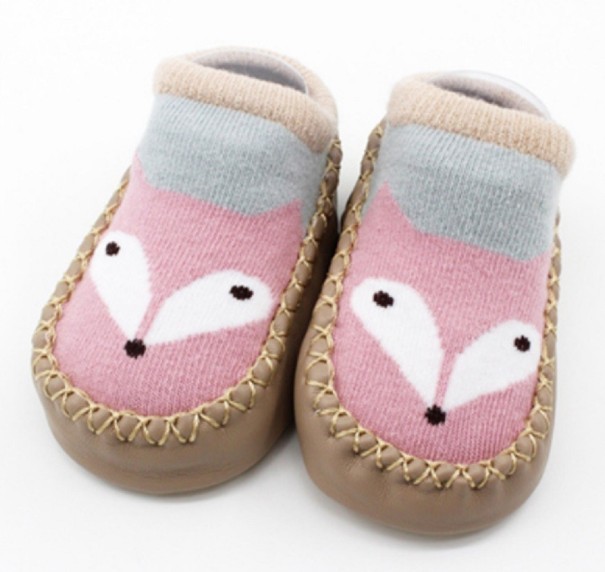 Lasten puuvillaiset tohvelit A2 ruskea 12-18 kuukautta