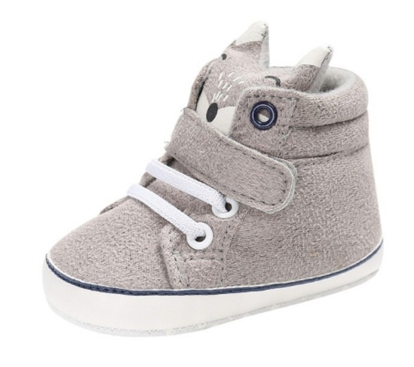 Lasten puuvillaiset tohvelit A7 harmaa 12-18 kuukautta