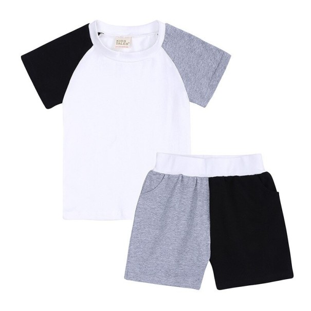 Lasten T-paita ja shortsit L1497 6-9 kuukautta A