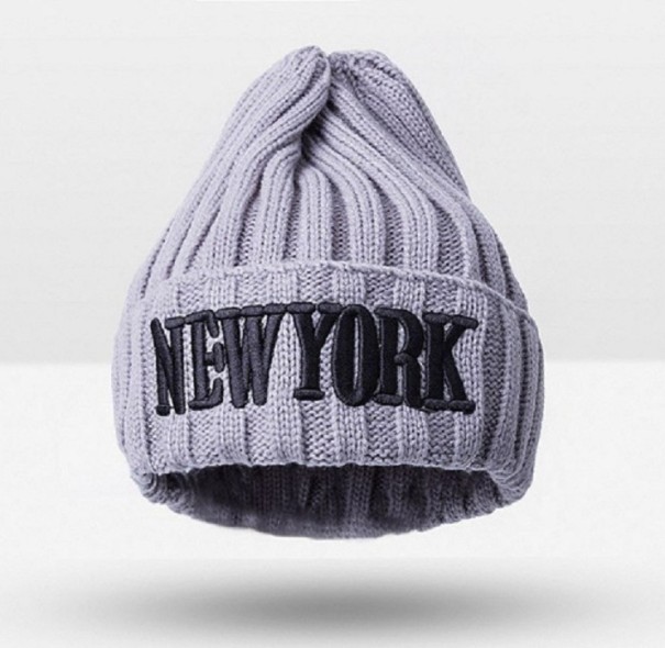 Lasten talvilakki New York J862 harmaa