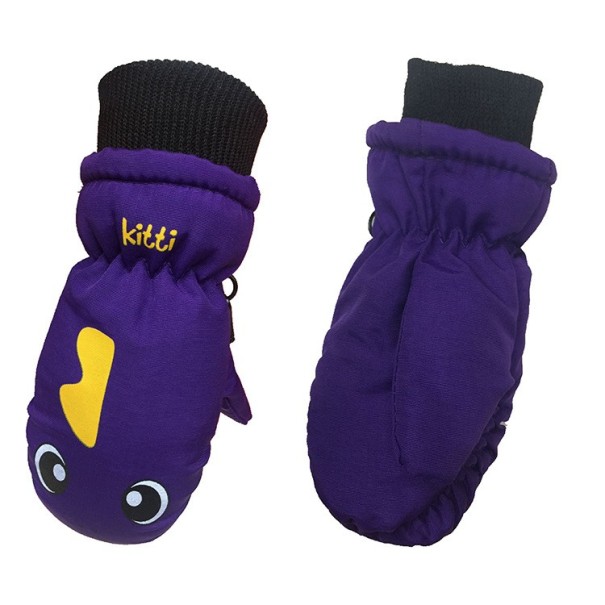 Lasten vedenpitävät talvirukkaset J2885 violetti