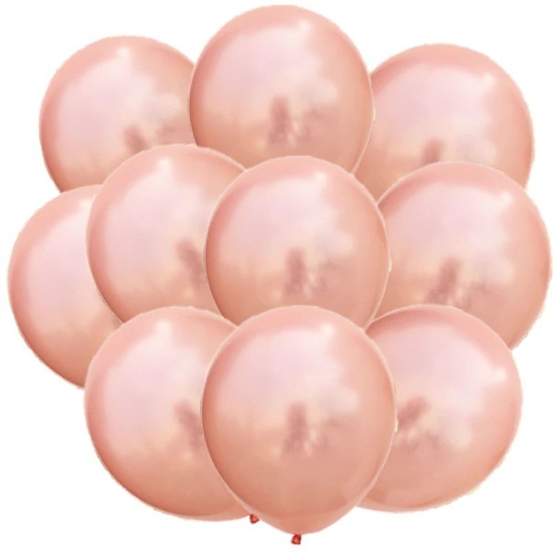 Latex Birthday Balloons 10 pcs apricot