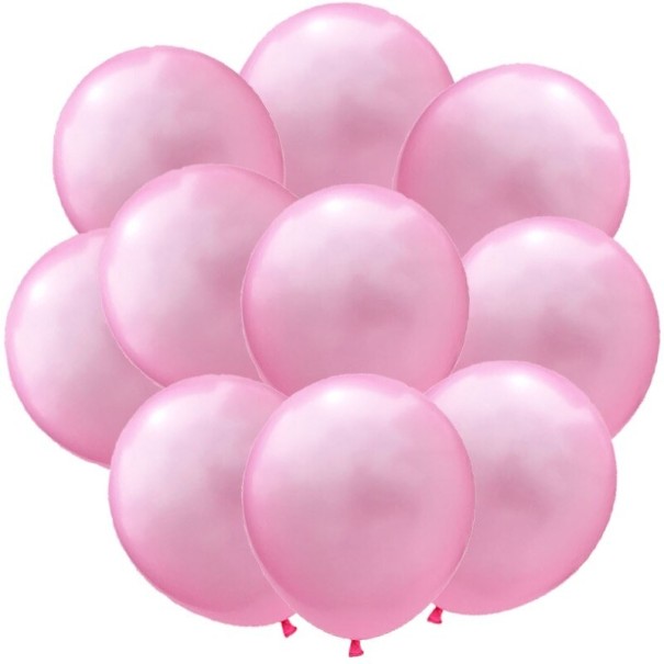 Latex-Geburtstagsballons 10 Stk rosa