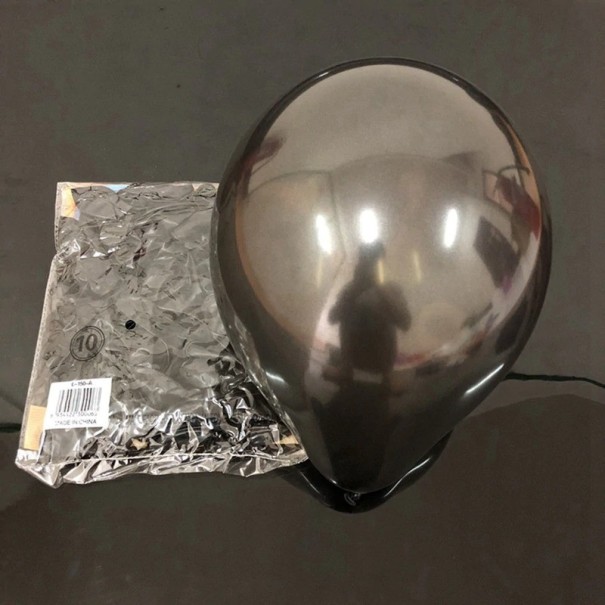 Latexballons 50 Stück für Feiern und Partys Glänzende Oberfläche und Größe ca. 25 cm nach dem Aufblasen Zur Dekoration schwarz